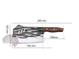 Cuchillo cocina mango madera